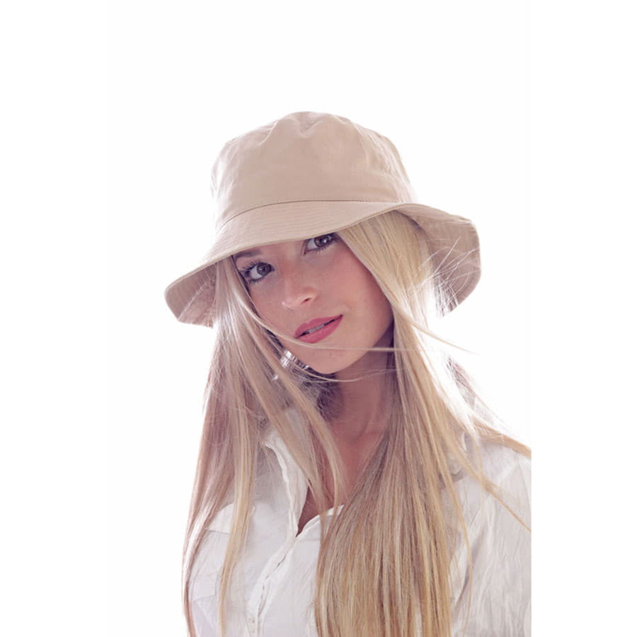 Панама BUCKET COTTON 180, белый-4