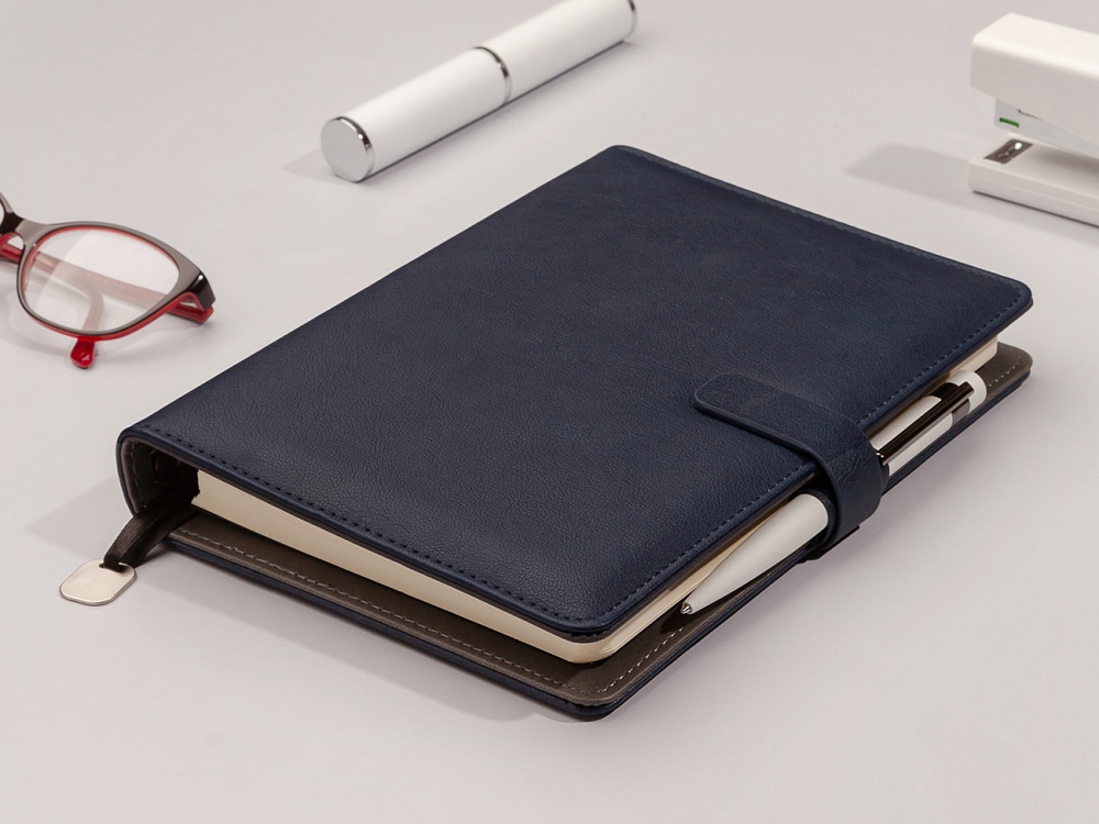 Ежедневник недатированный В5 Toscana, темно-синий-5