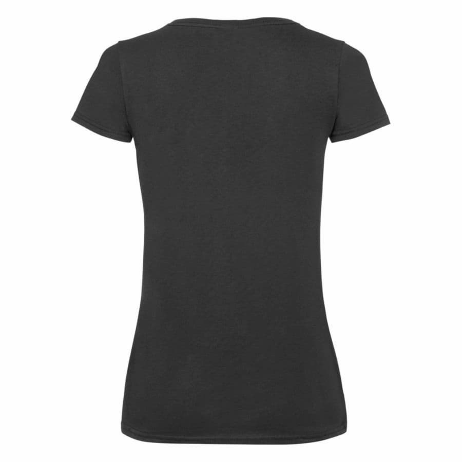 Футболка женская "Lady-Fit V-Neck T", черный-1