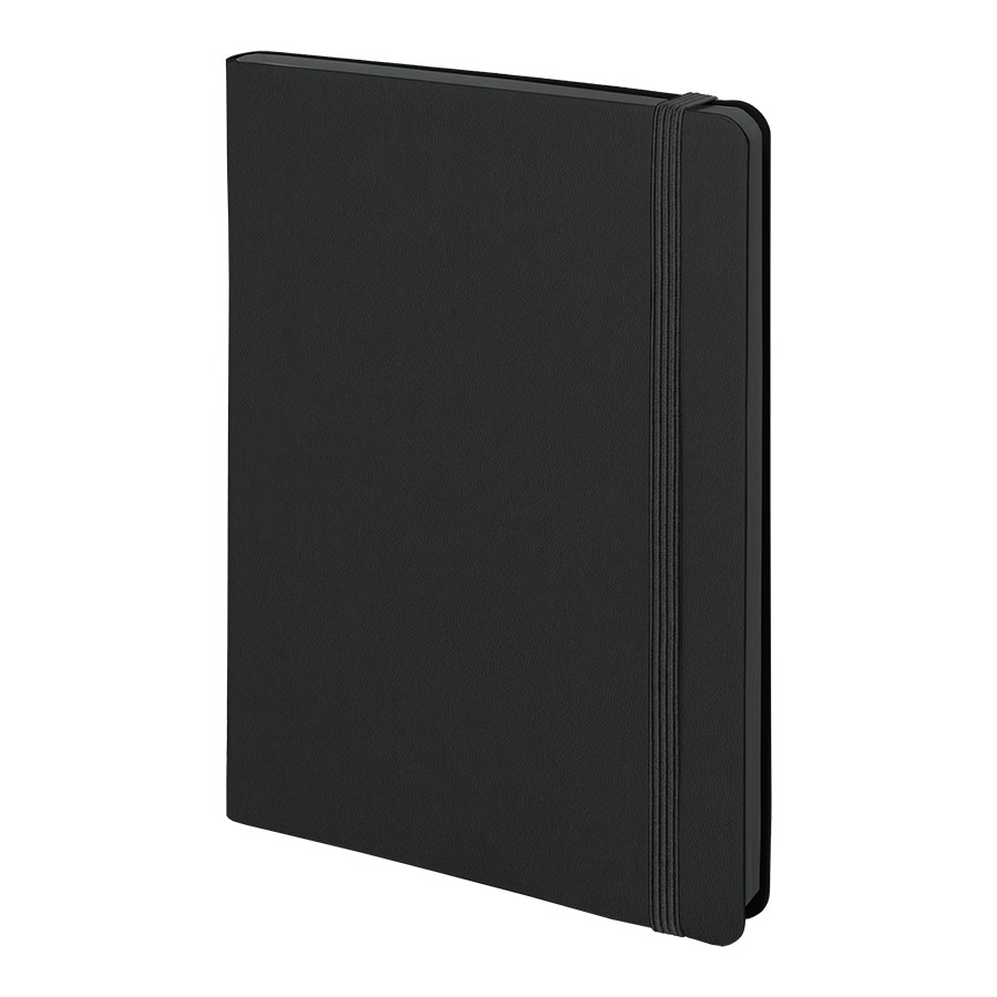 Ежедневник недатированный Shady, А5,  черный, кремовый блок в линейку, черный обрез, черный-0