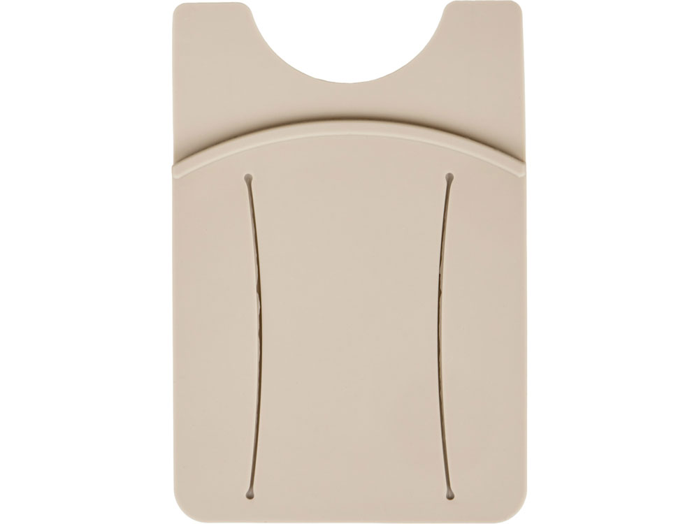 Картхолдер для телефона с держателем Trighold, бежевый-2