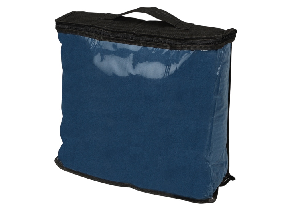 Плед Тедди, темно-синий-2