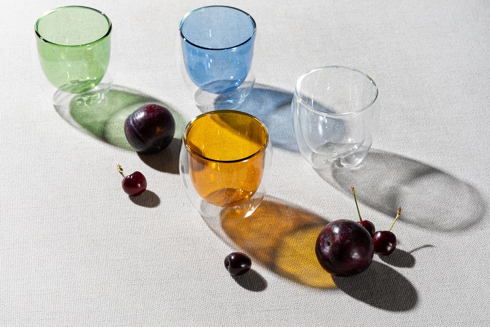 Стакан с двойными стенками Glass Bubble, бесцветный-3