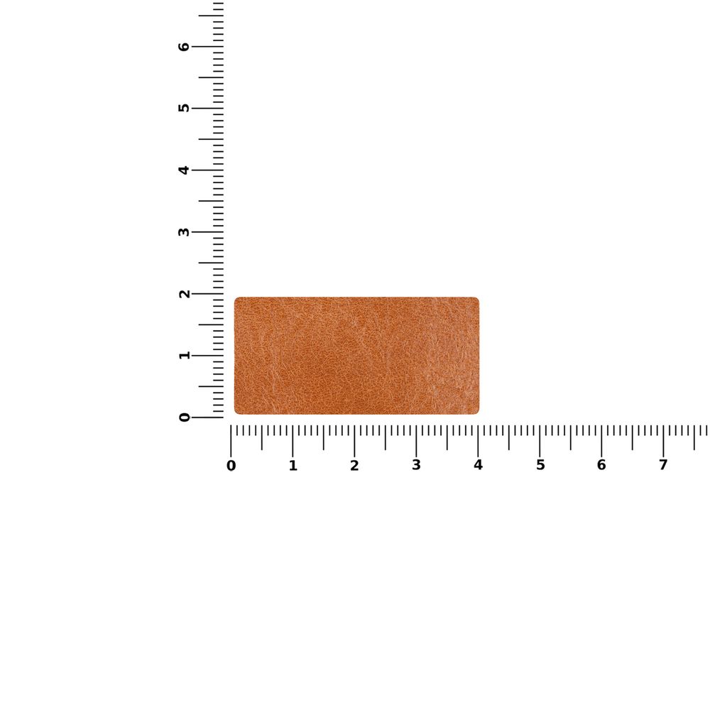 Лейбл кожаный Tuken, S, горчичный-2