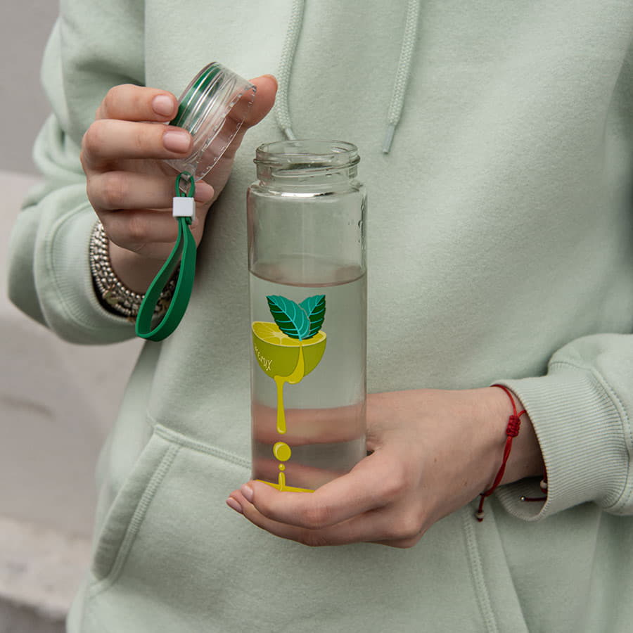Бутылка для воды HELUX, красный-6