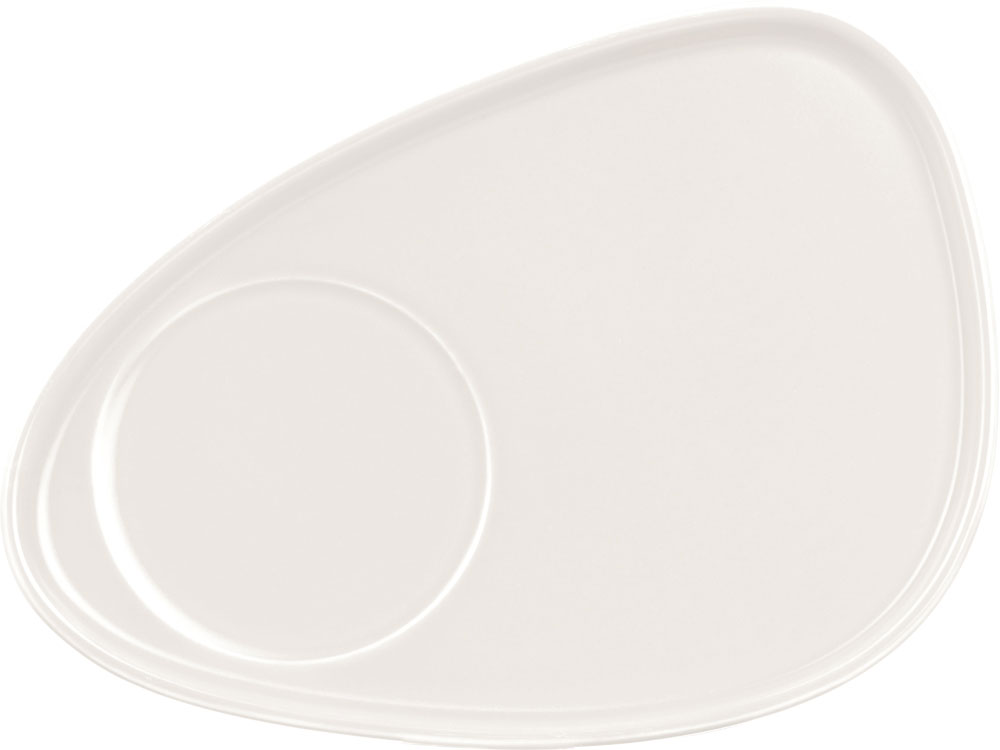 Чайная пара Brighton : блюдце овальное, чашка, коробка, белый-2