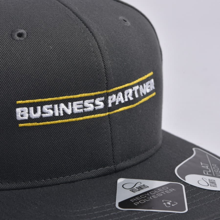 Бейсболка JAMES,6 клиньев,плоский козырек,ПВС застежка, темно-серый-5