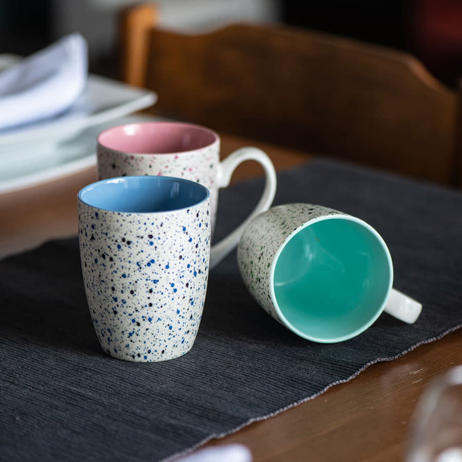 Кружка TERRAZZO, светло-зеленый, серый-10