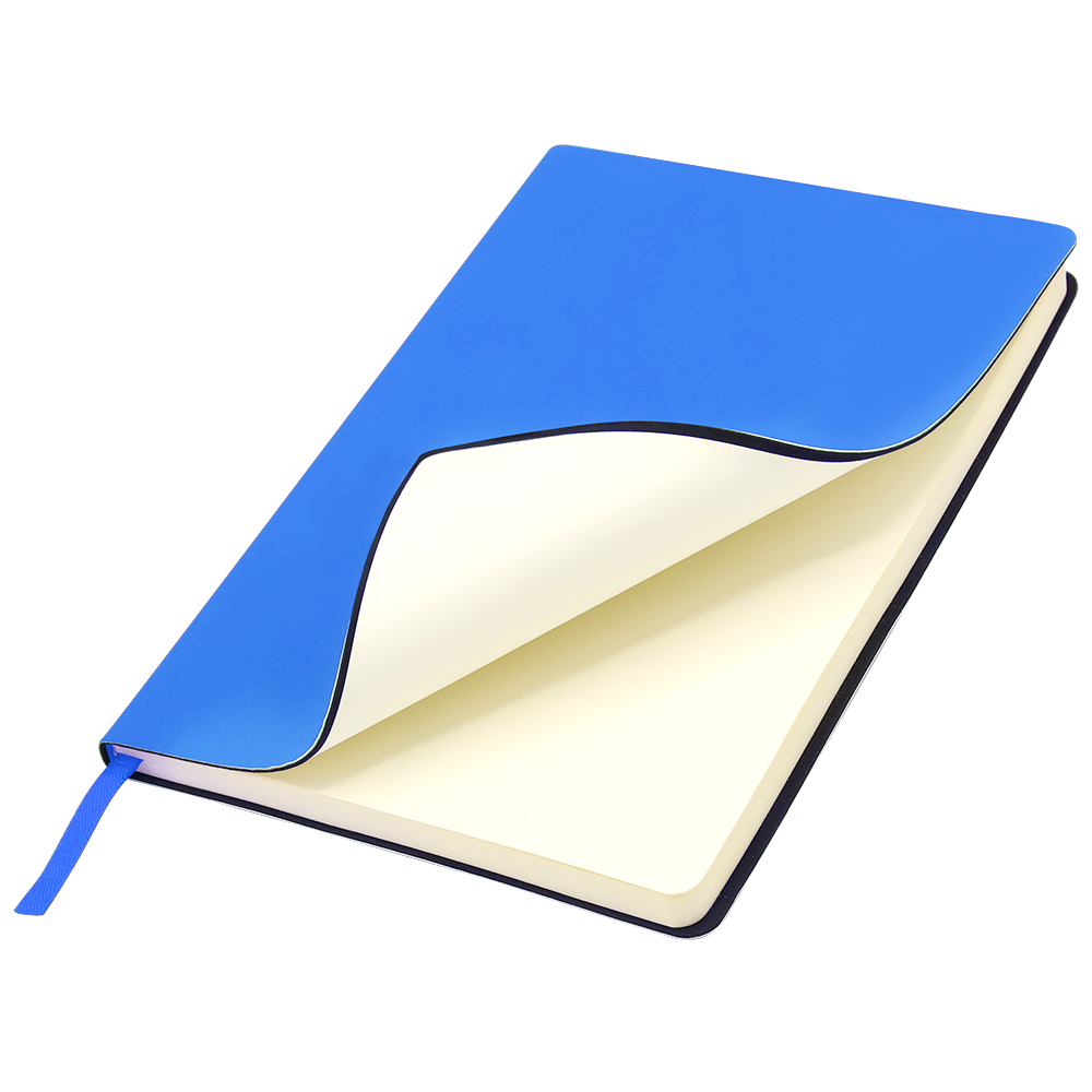 Ежедневник A5 недатированный Simflex в мягком переплёте, Синий-0