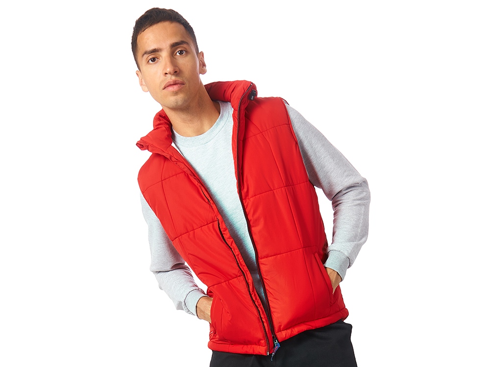 Жилет Vigour мужской, красный/стальной-1
