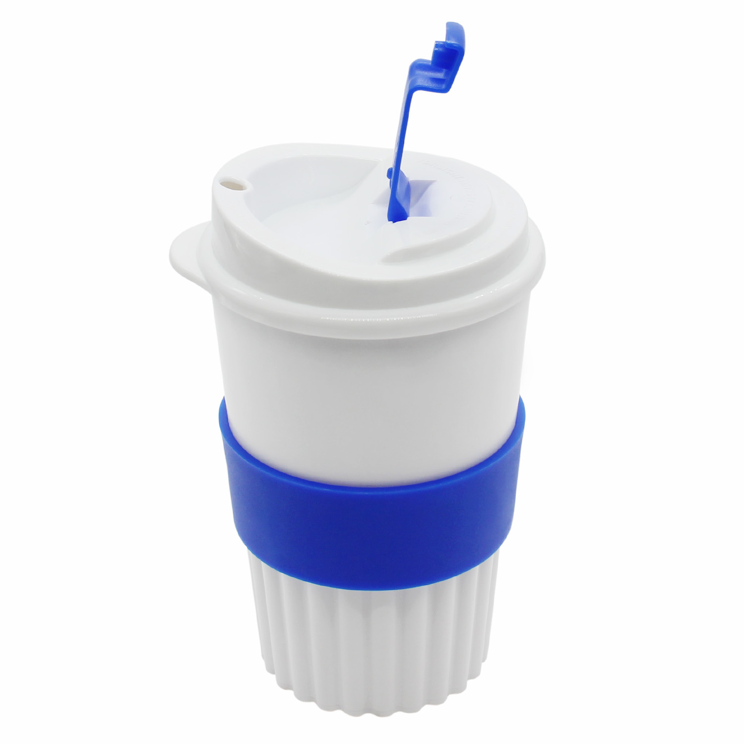 Стакан Classic White Green Line, 350 мл (синий)-1