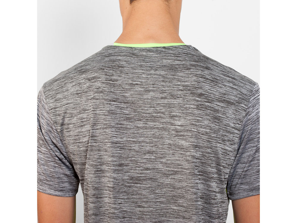 Спортивная футболка Zolder мужская, неоновый желтый/черный меланж-5