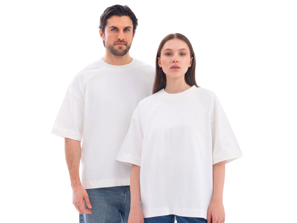 Футболка оверсайз Beta.01 унисекс, молочный-0