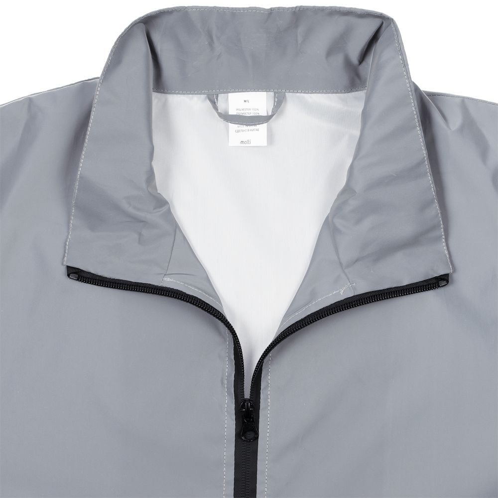 Ветровка Manifest 2.0 из светоотражающей ткани, серая-2