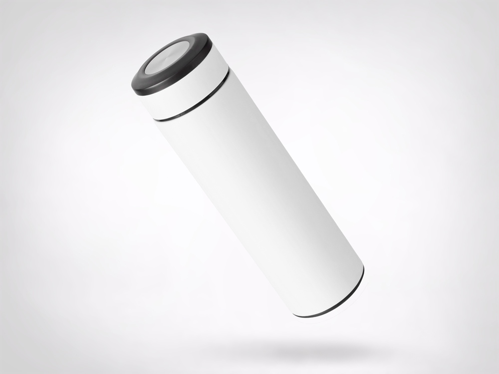 Вакуумный термос Vacuum Flask C1, soft touch, 420мл, белый-5