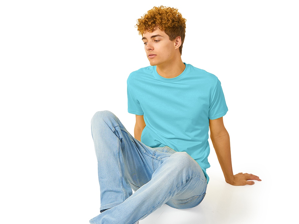 Футболка Heavy Super Club мужская, лазурный-1