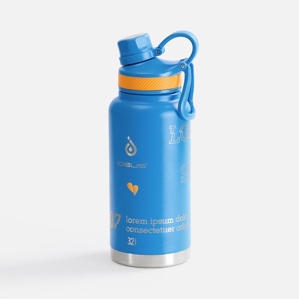 Термобутылка Fujisan XL, синяя-6