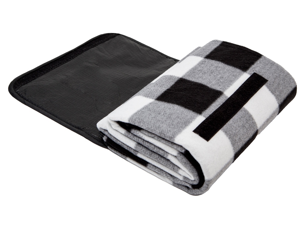 Плед для пикника Recreation, белый/черный-1