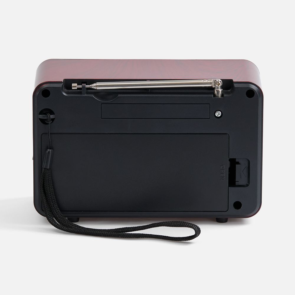 Bluetooth-колонка с радио Listenberg, коричневая-5