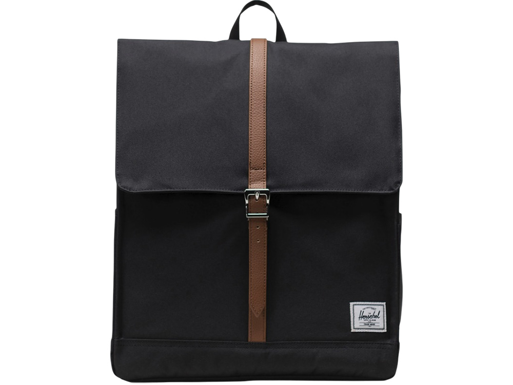 Herschel City рюкзак из переработанного материала объемом 16 л - сплошной черный-1