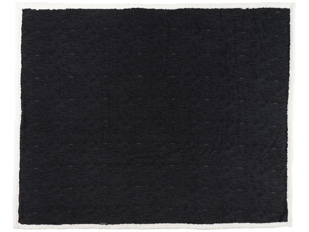 Плед из шерпы Sam, черный-1