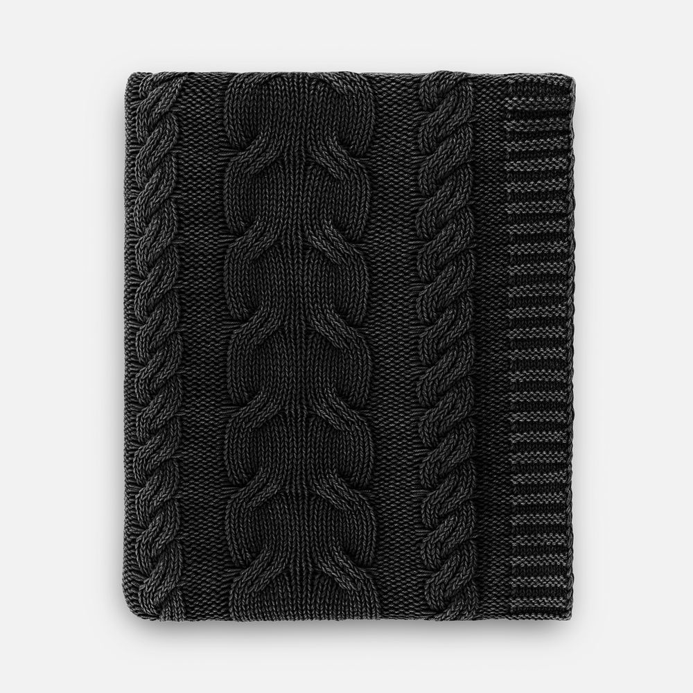 Плед Hygge, темно-серый-0