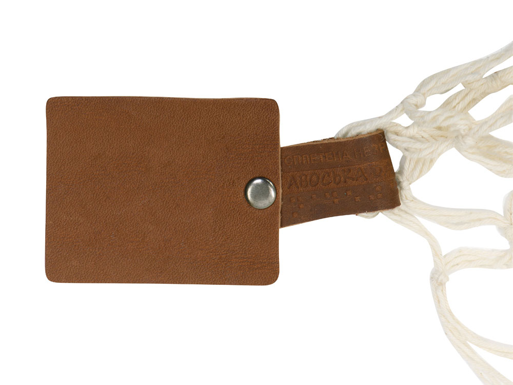 Авоська Dream L наплечная 25 литров с кожаными ручками, натуральный (19)-4