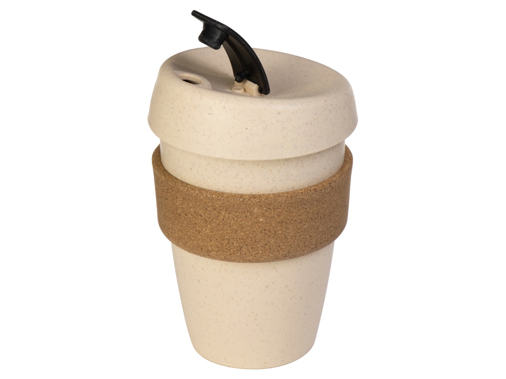 Стакан из пшеничного волокна с двойными стенками Pino, черный-2