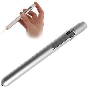 Фонарик, серебристый-0