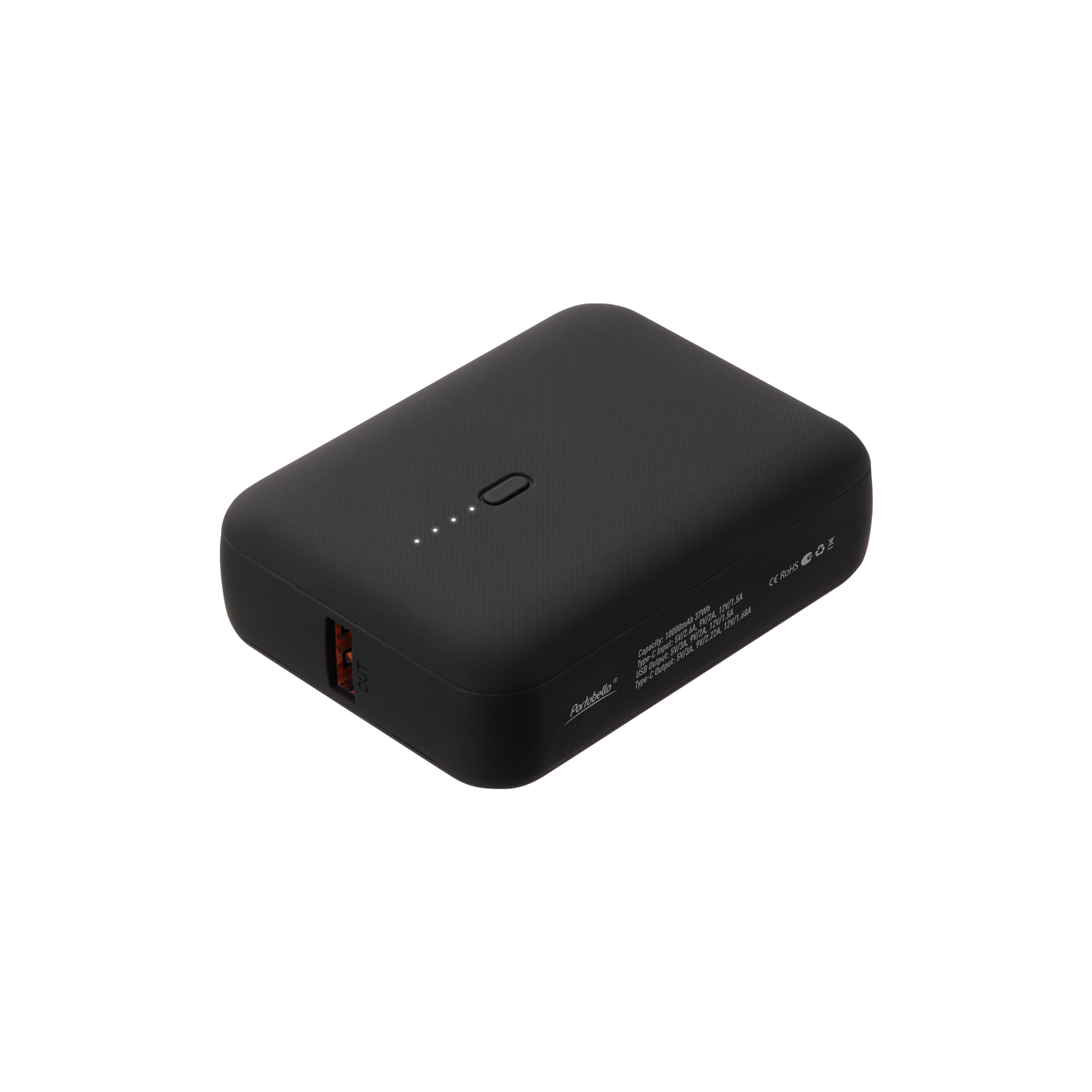 Внешний аккумулятор с функцией быстрой зарядки Formula 10000 mAh, черный-0