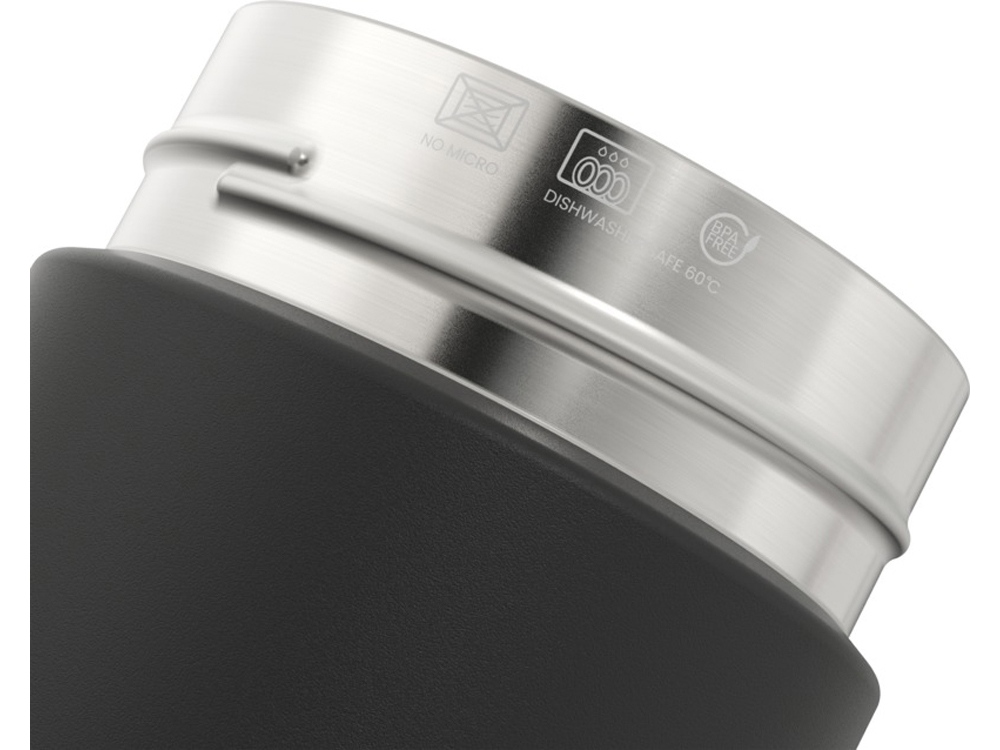 Бутылка для воды Ocean Bottle с вакуумной изоляцией объемом 750 мл, сплошной черный-6