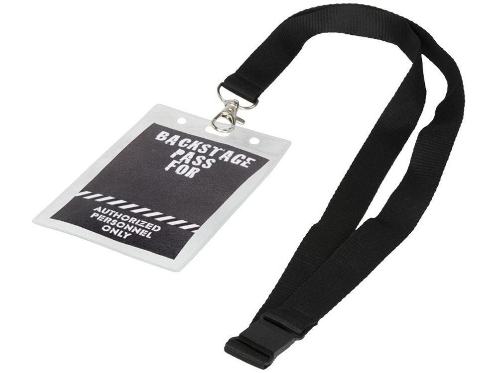 Держатель для бейджа Lorenzo, прозрачный-3