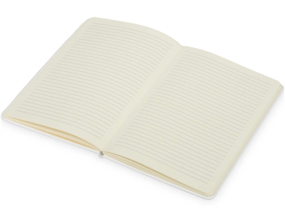 Блокнот Wispy, твердая обложка A5, 64 листа в линейку, белый-1