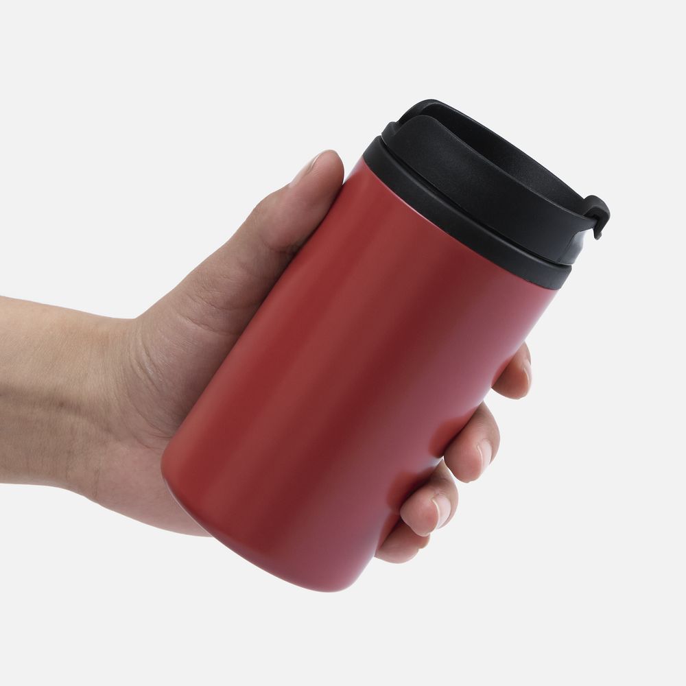 Термостакан Canella, красный матовый-2