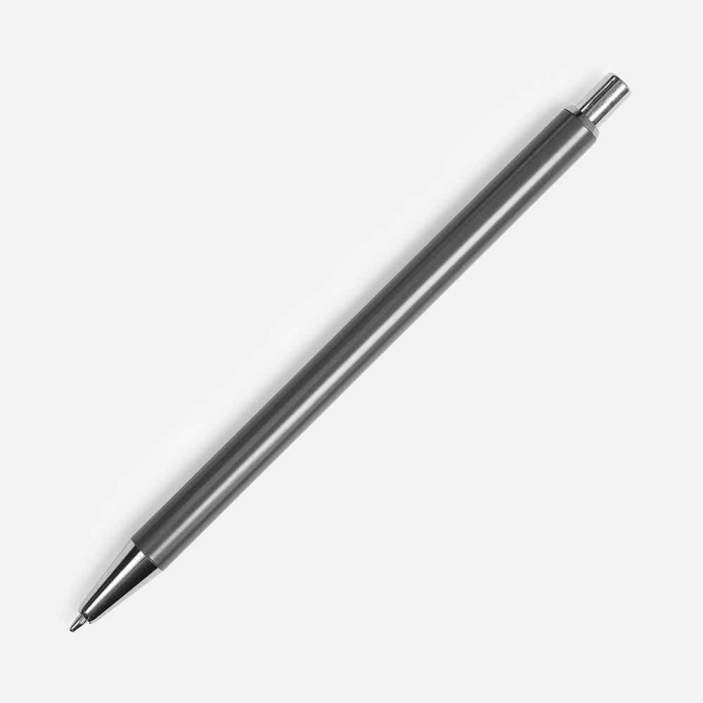 Ручка шариковая Slim Beam, серая-0