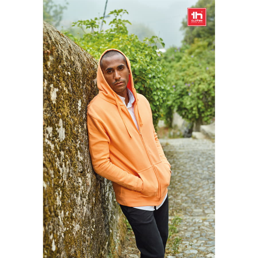 Толстовка мужская с капюшоном на молнии AMSTERDAM 320, синий-2