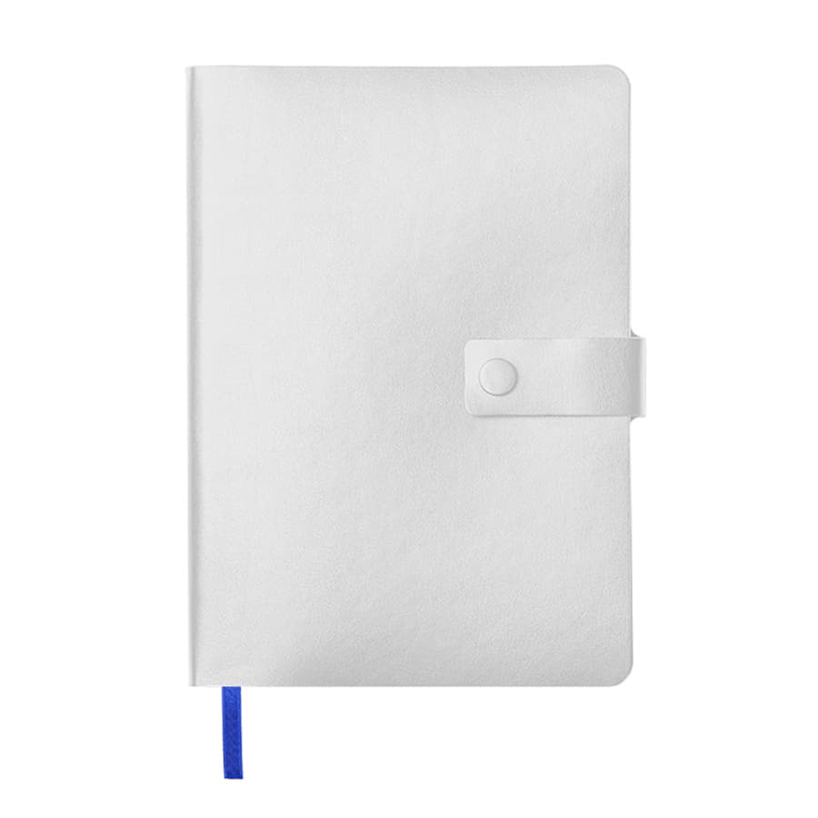 Ежедневник недатированный Stellar, А5, белый, кремовый блок  в линейку, с темно-синим обрезом, белый, темно-синий-2