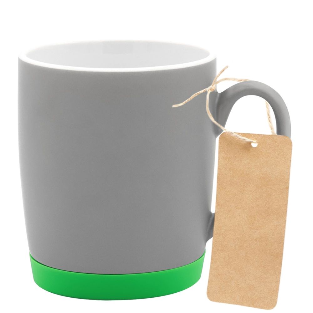 Кружка Make Me To Go, Серый/зеленый_с_биркой-0