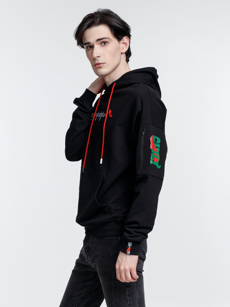 Худи унисекс Hand Some, черное-9