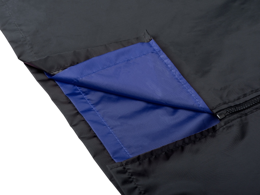 Дождевик Bi-color унисекс, синий классический/черный-10