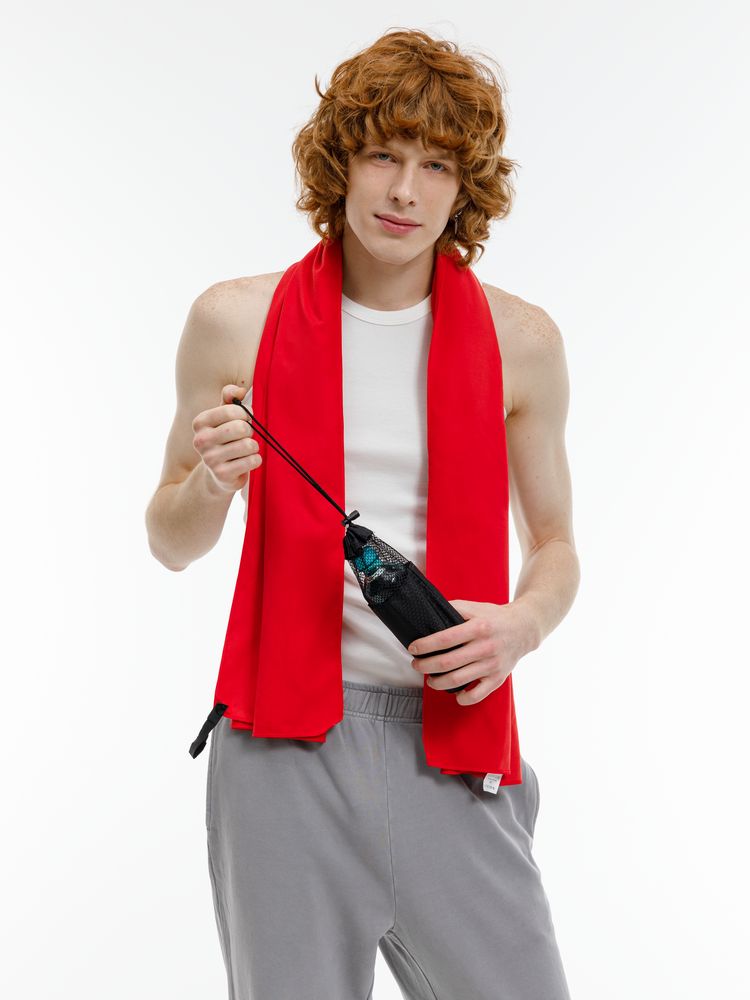 Полотенце спортивное Snaab, красное-3