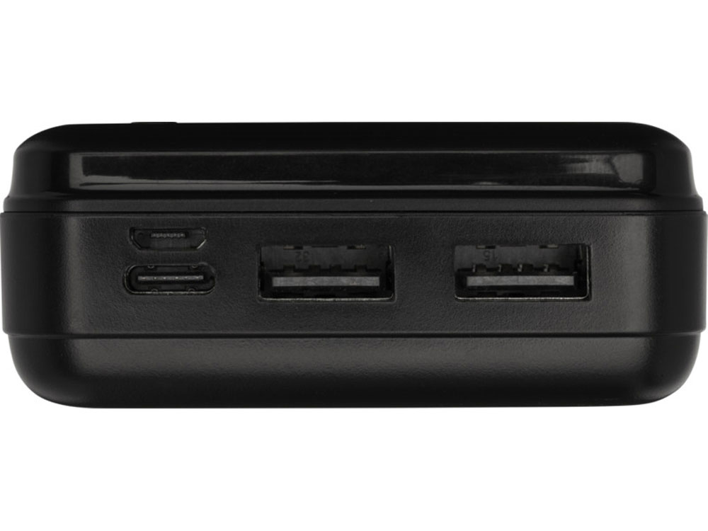 Портативное зарядное устройство Loop емкостью 20 000 мАч, сплошной черный-7