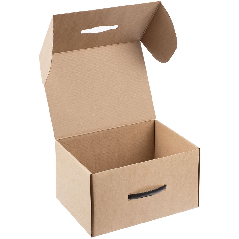 Коробка Matter High Light, крафт с черной ручкой-2