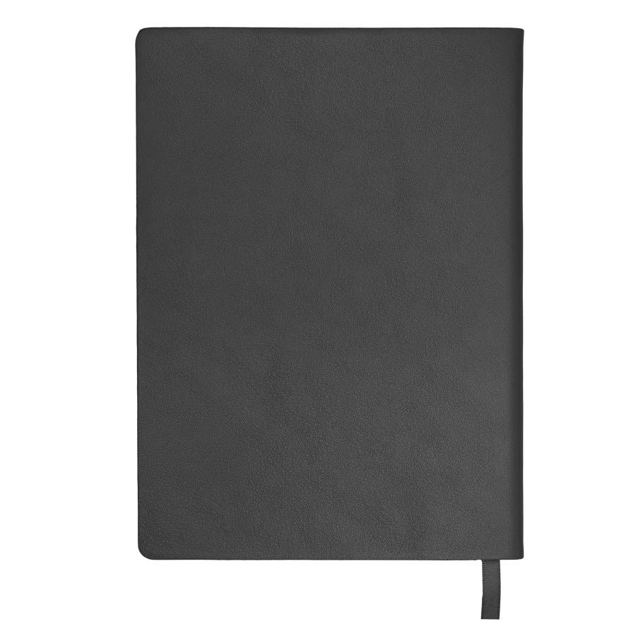 Бизнес-блокнот LADY, формат А5, черный, блок в клетку, черный-2