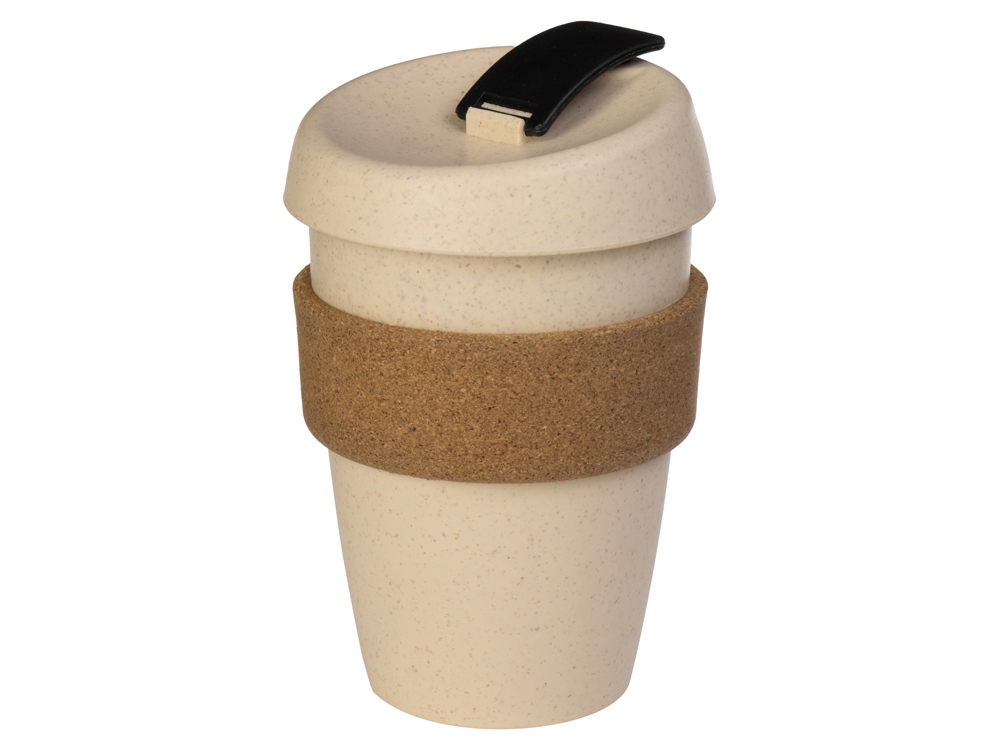 Стакан из пшеничного волокна с двойными стенками Pino, черный-1