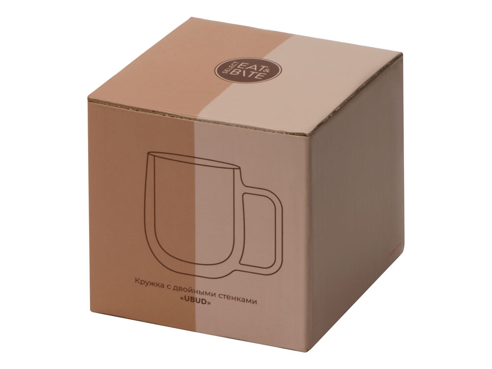 Цветная кружка Ubud с двойными стенками, зеленый-7