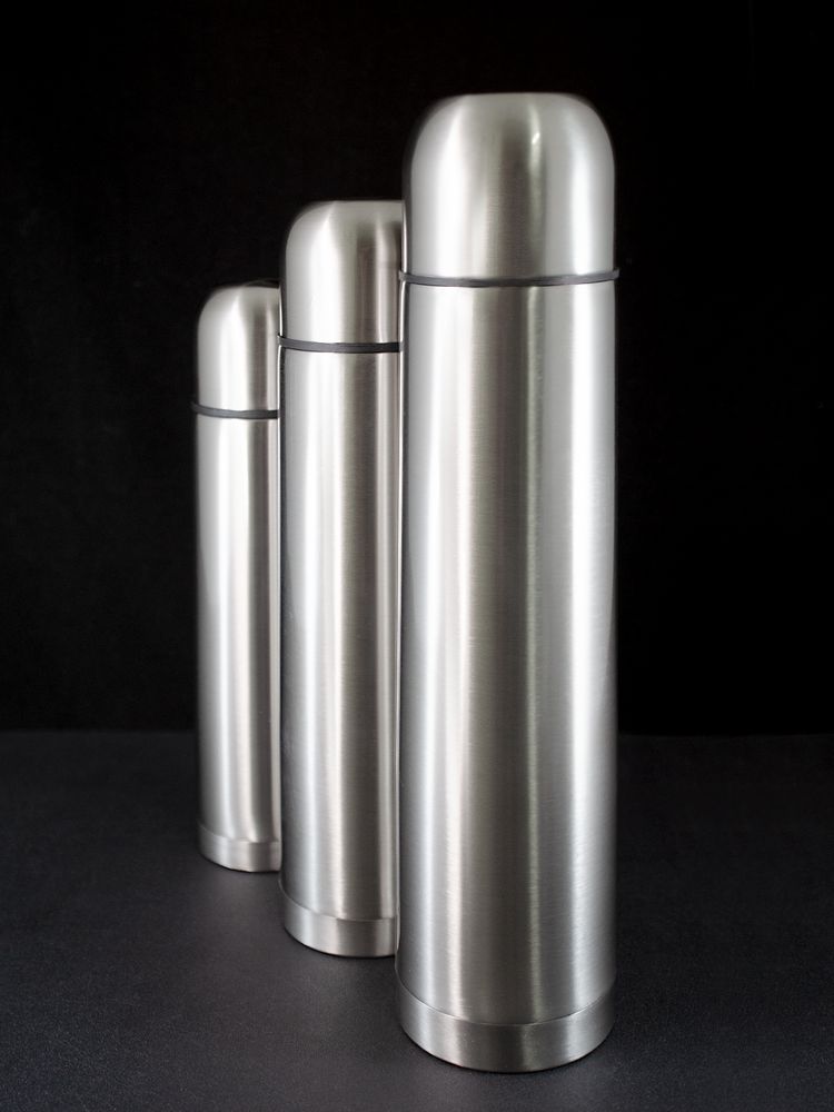 Термос Plain 750, серебристый-4