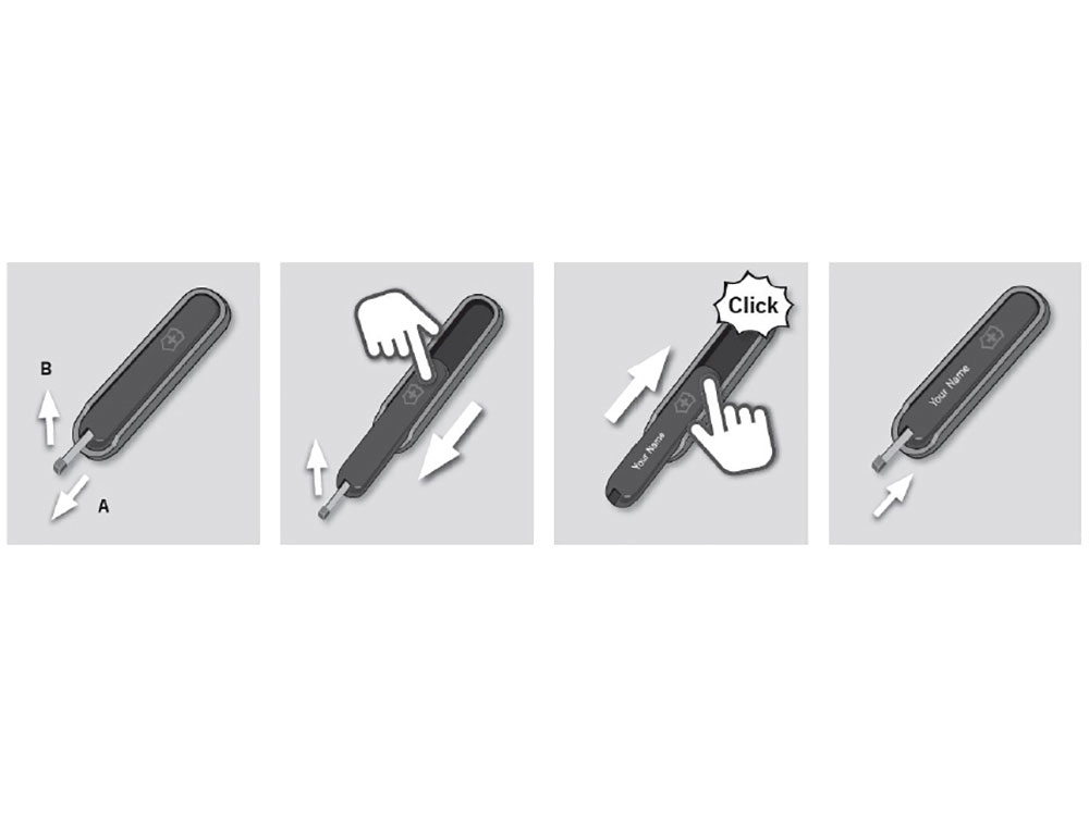 Передняя накладка VICTORINOX 58 мм, пластиковая, синяя-6