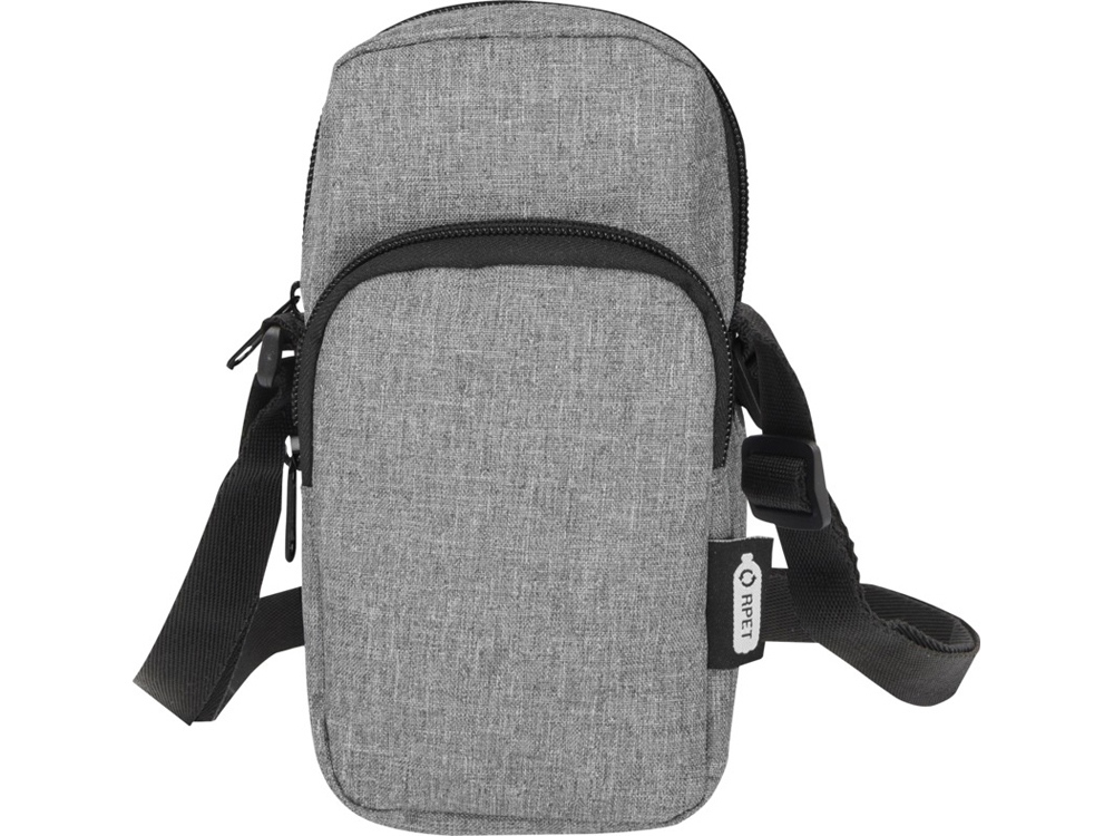 Сумка для телефона Ross из переработанного материала, серый яркий-1