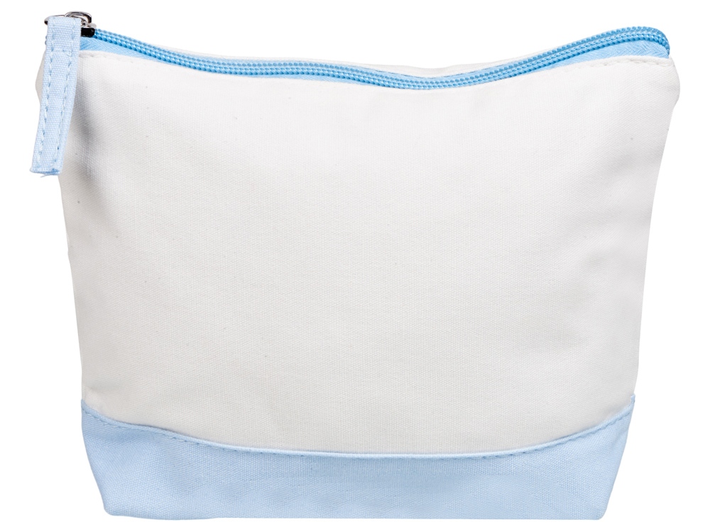 Косметичка хлопковая Cotton, белый/голубой-2